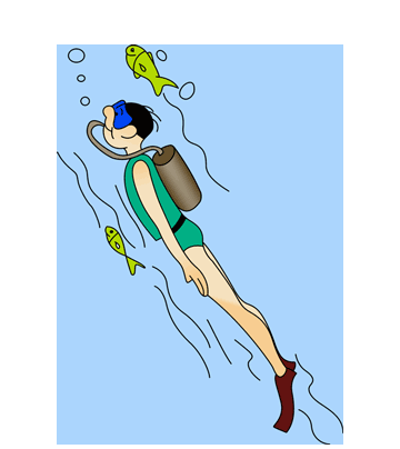 Scuba Diver Coloring Pages